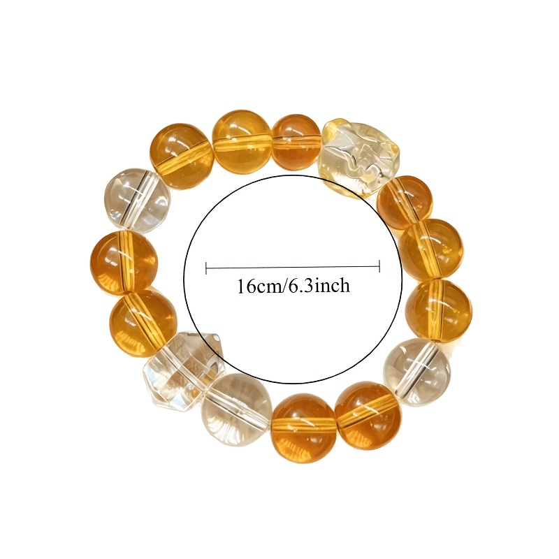 Women's Light Luxury Synthetic Citrine Bracelet, Best Friend Gift